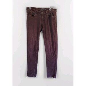 Prana Brown Corduroy Jeans Womens Size 4 Low Rise Straight Leg Pants